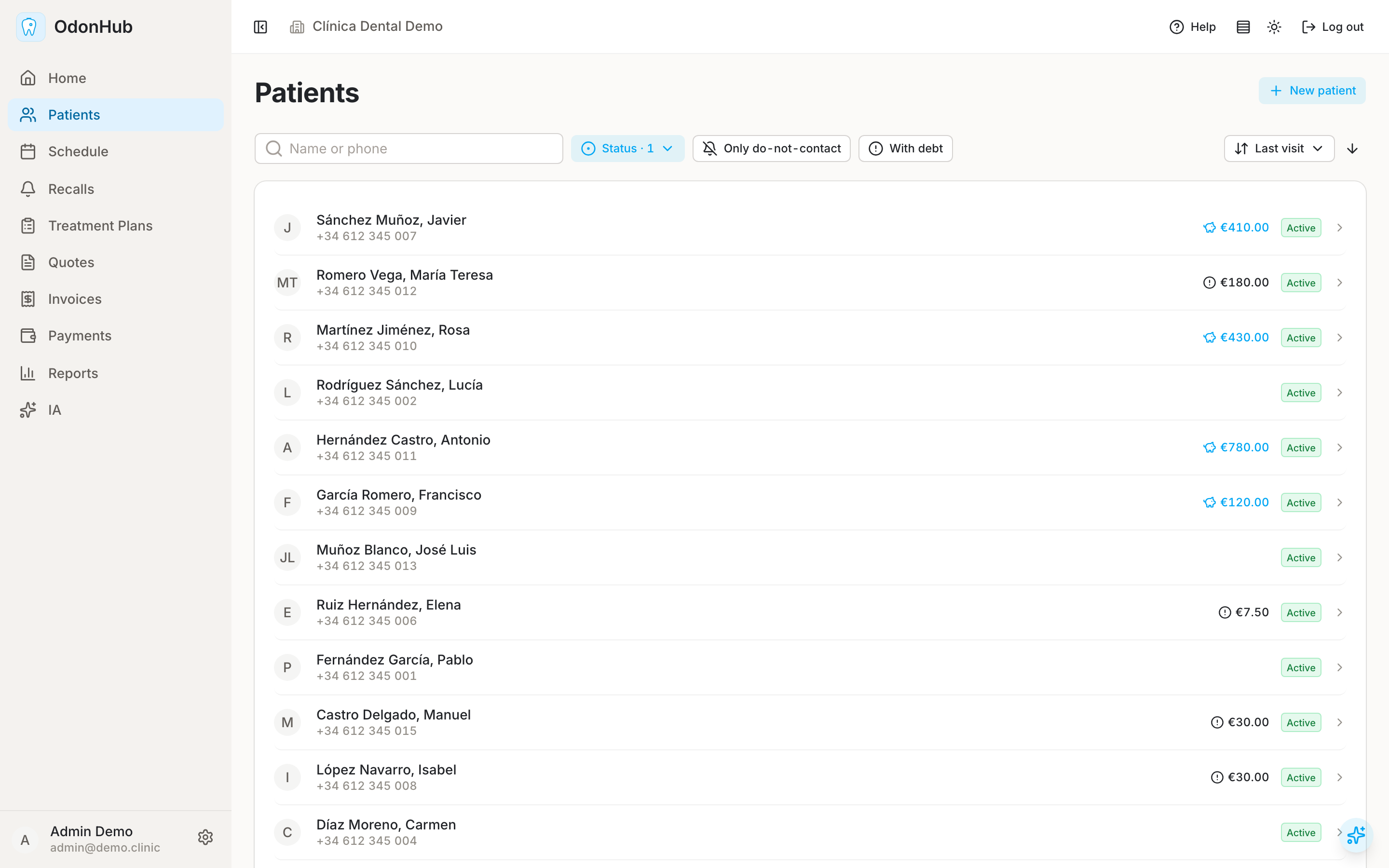 Patients — OdonHub